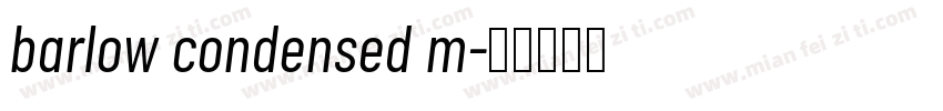 barlow condensed m字体转换